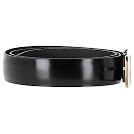 Louis Vuitton-Louis Vuitton Glazed Anagramme Belt in Black Leather-Black