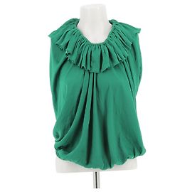 LANVIN Tops T.FR 36 Polyester Green