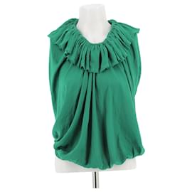 Lanvin-LANVIN Tops T.FR 36 Polyester-Green
