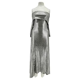 Autre Marque-NON SIGNE / UNSIGNED Dresses T.FR 36 Polyester-Silvery