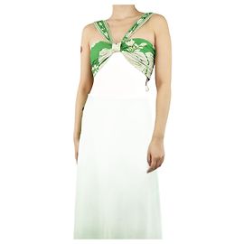 Farm Rio Green floral crop top - size S Green