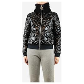 Autre Marque-Black quilted puffer ski jacket - size UK 10-Black