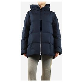 Jil Sander Dunkelblaue Kapuzenjacke - Größe UK 10 Blau