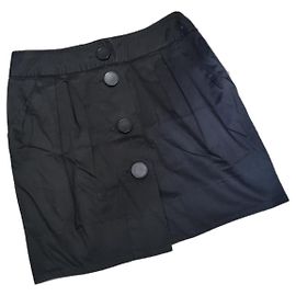 Completo con gonna Tara Jarmon in cotone nero Nero