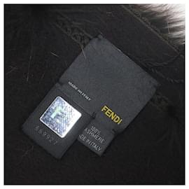 Fendi-Fendi Dark Brown Cashmere Stole-Dark brown
