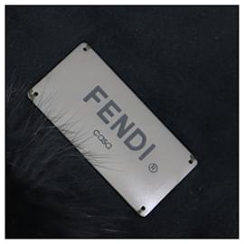 Fendi-Fendi Black Wool and Angora Stole-Black