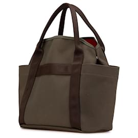 Hermès-Sac de Pansage Groom Hermes-Vert,Kaki