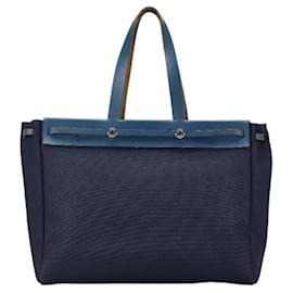 Hermès-Sac cabas GM Airbag Hermes-Bleu Marine