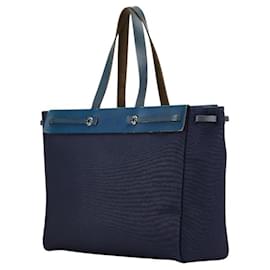 Hermès-Sac cabas GM Airbag Hermes-Bleu Marine