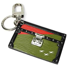 Louis Vuitton-Louis Vuitton Epi Keyring-Black,Red