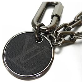 Louis Vuitton-Louis Vuitton Monogram Eclipse Key Chain-Black,Silvery