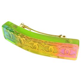 Fermaglio multicolore chiaro Rainbow Coco Mark di Chanel Valletta Multicolore