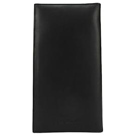 Bulgari-Bvlgari Black Leather Bi-Fold Long Wallet-Black