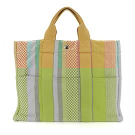Hermès-Sac fourre-tout Hermès-Vert,Orange