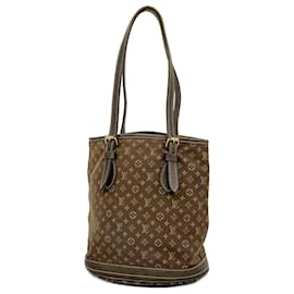 Louis Vuitton-Louis Vuitton Monogram Minilan Bucket PM Tote Bag-Damier ebene