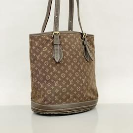 Louis Vuitton-Louis Vuitton Monogram Minilan Bucket PM Tote Bag-Damier ebene