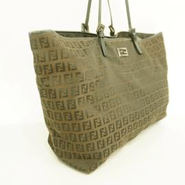 Fendi-Fendi Tote Bag Zucchino-Brown,Black