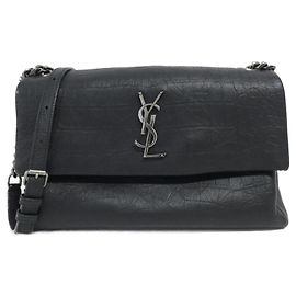Borsa a spalla Saint Laurent West Hollywood Nero