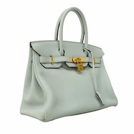 Hermès-Hermes Birkin 30 Handbag in Blue Brume-Other