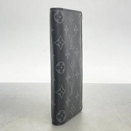 Louis Vuitton-Louis Vuitton Long Wallet Monogram Eclipse Portefeuille Brazza M61697-Black