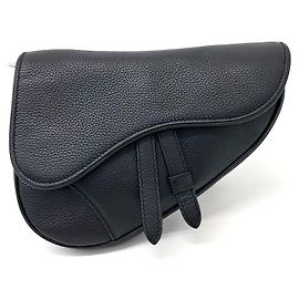 Mini sac Saddle Christian Dior Noir