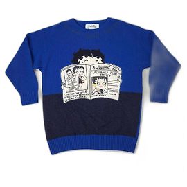 Jc De Castelbajac Castelbajac Pullover Betty Boop Blau