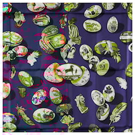 Hermès-Hermes Carre 90 COUVEE D HERMES Egg Scarf-Red,Multiple colors