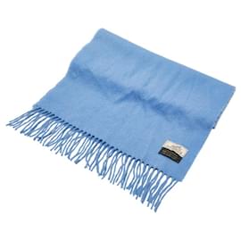 Hermès-Hermes Blue Cashmere Shawl-Blue