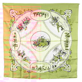 Hermès-Hermes Carre 90 CAVALIERS PEULS Scarf-Brown,Multiple colors