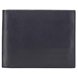 Hermès-Hermes Citizen Twill Compact Silkin Bi-fold Wallet-Navy blue