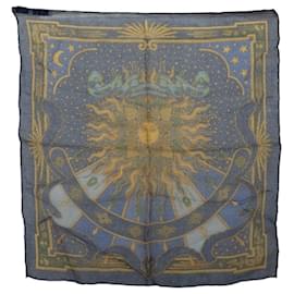 Hermès-Hermes Carre 45 Petit Carpe Diem Scarf-Blue,Multiple colors