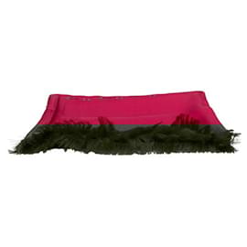 Hermès-Hermes Margiela Period Silk Shawl-Red,Multiple colors