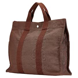 Hermès-Sac Tote MM Hermes Air Line-Marron
