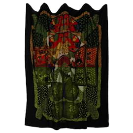 Hermès-Hermes Large Scarf in Black and Multi-color-Black,Multiple colors