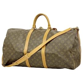 Louis Vuitton-Louis Vuitton Keepall Bandouliere 55-Brown