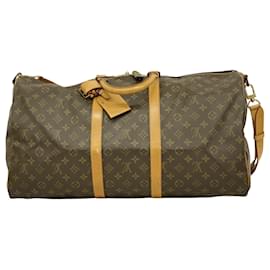 Louis Vuitton-Louis Vuitton Keepall Bandouliere 55-Brown
