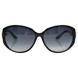 Gucci-GUCCI Web Sherry Line Sunglasses plastic Black Auth yk16823-Black