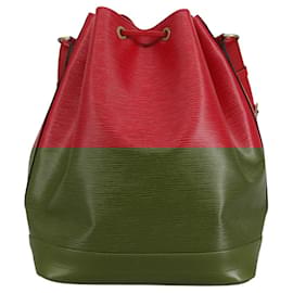 Louis Vuitton-LOUIS VUITTON Epi Noe Shoulder Bag Red M44007 LV Auth 111312-Red