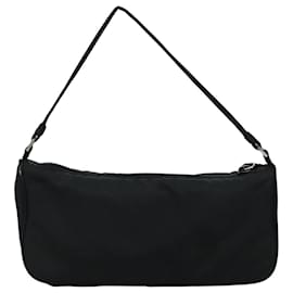 Prada-PRADA Accessory Pouch Nylon Black Auth yk17175-Black