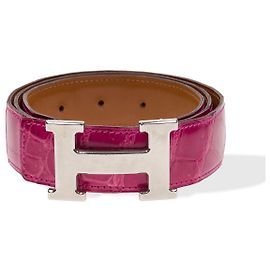 Hermès Acessório HERMES em Crocodilo Rosa - 102247 Rosa