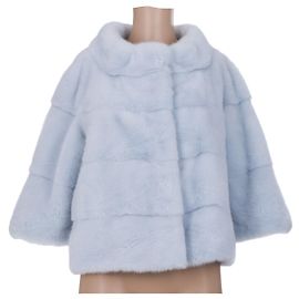 Autre Marque UNSIGNED Blue Fur Garment - 102235 Blue