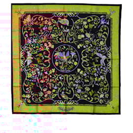 Hermès-Hermes Carré 90 PIERRES D ORIENT ET OCCIDENT Scarf-Black,Multiple colors