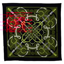 Hermès-Hermes Carré 90 Eperon d'Or Golden Spur Scarf-Multiple colors,Navy blue
