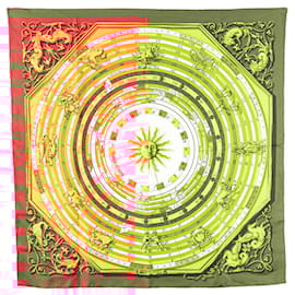 Hermès-Hermes Carre 90 DIES ET HORE Astrology Scarf-White,Red,Multiple colors