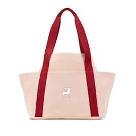 Hermès-Sac cabas de mère Hermes Cabriole-Rouge,Orange