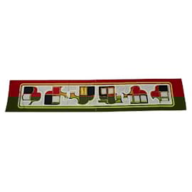 Hermès-Hermes LES COUPES Carriage Scarf Muffler-Red,Multiple colors