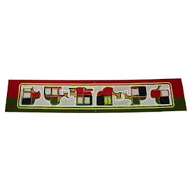 Hermès-Hermes LES COUPES Carriage Scarf Muffler-Red,Multiple colors