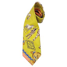 Gianni Versace Vintage Versace Krawatte 1992 Mehrfarben Gelb