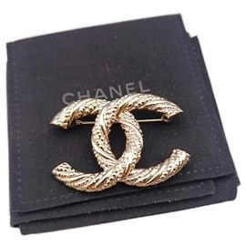 Chanel Broches Bijouterie dorée