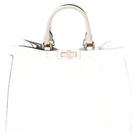 Fendi Peekaboo X Tote Bag Brown White